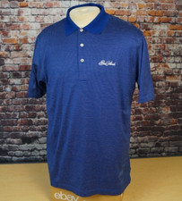 Vintage Peter Millar Blue Striped Sea Island Golf Club Polo Shirt Mens L Large