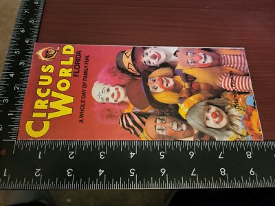 1982 Circus World Orlando Florida Travel Brochure Map Vintage