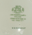 EARLY 1900s “ACADEMY OF SACRED HEARTS” plate bowl “W.W. Dimond” Honolulu Hawaii — photo 5
