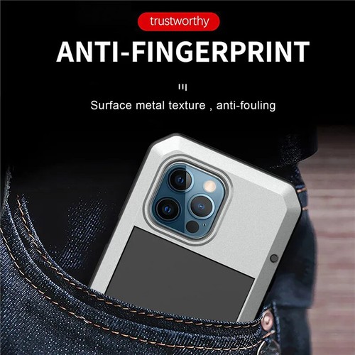 Funda de aluminio a prueba de golpes para iPhone XS 14 13 12 11 Pro Max Mini X XR 6s 7 8 Plus - Imagen 13 de 16
