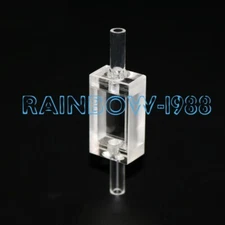 10mm optical range two-way quartz flow-through cuvette flow cell