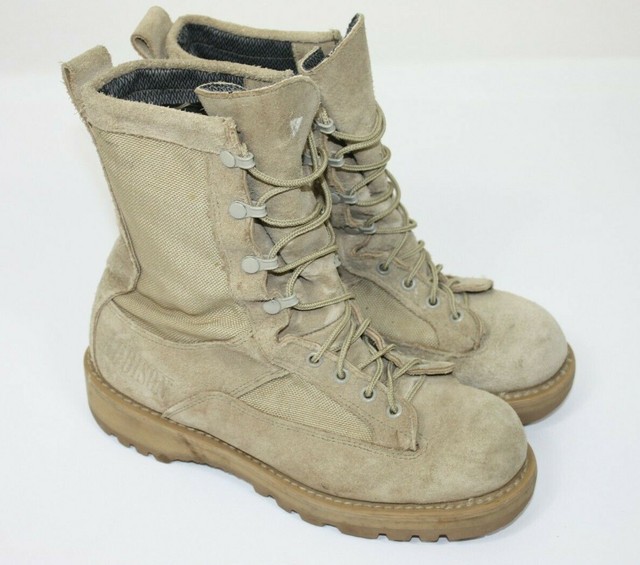 Addison Military Tactical Boots GoreTex Lined Steel Toe Desert Tan 9.5