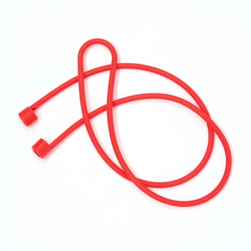 System-S 5x Silicone Retaining Strap Holder for AirPods Headphones IN Red - Zdjęcie 3 z 4