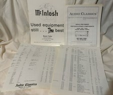 McIntosh Pricing Manuals - Originals and other materials