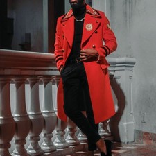 Cappotto doppiopetto militare rosso blogger ZARA UOMO raro esaurito 9621/304 MEDIA M