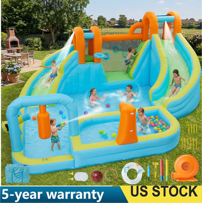 Kids Inflatable Bounce House 15.9x14 FT Jumping Castle w/ Blower