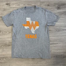 Texas Whataburger Graphic T-Shirt Mens Gray Orange Texas Tee M/L