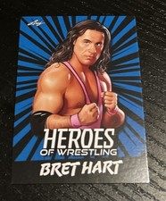 2023 Leaf Bret Hart Heroes Of Wrestling Blue Parallel