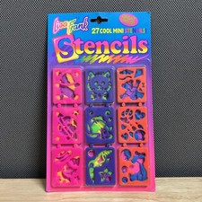 Vintage Lisa Frank Stencils Animals Shapes 27 Mini Stencils New