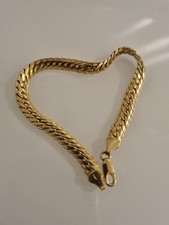 Armband Flachpanzerkette 1/20 12K Gold Filled Vintage