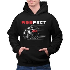 R35PECT GTR HOODIE Mechanic Jdm Boost Decal Keychain Turbo Shirt Car Nissan