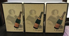 Vtg Empty Veuve Clicquot ChampagneCardboard Gift Box held 2 Decorative Use