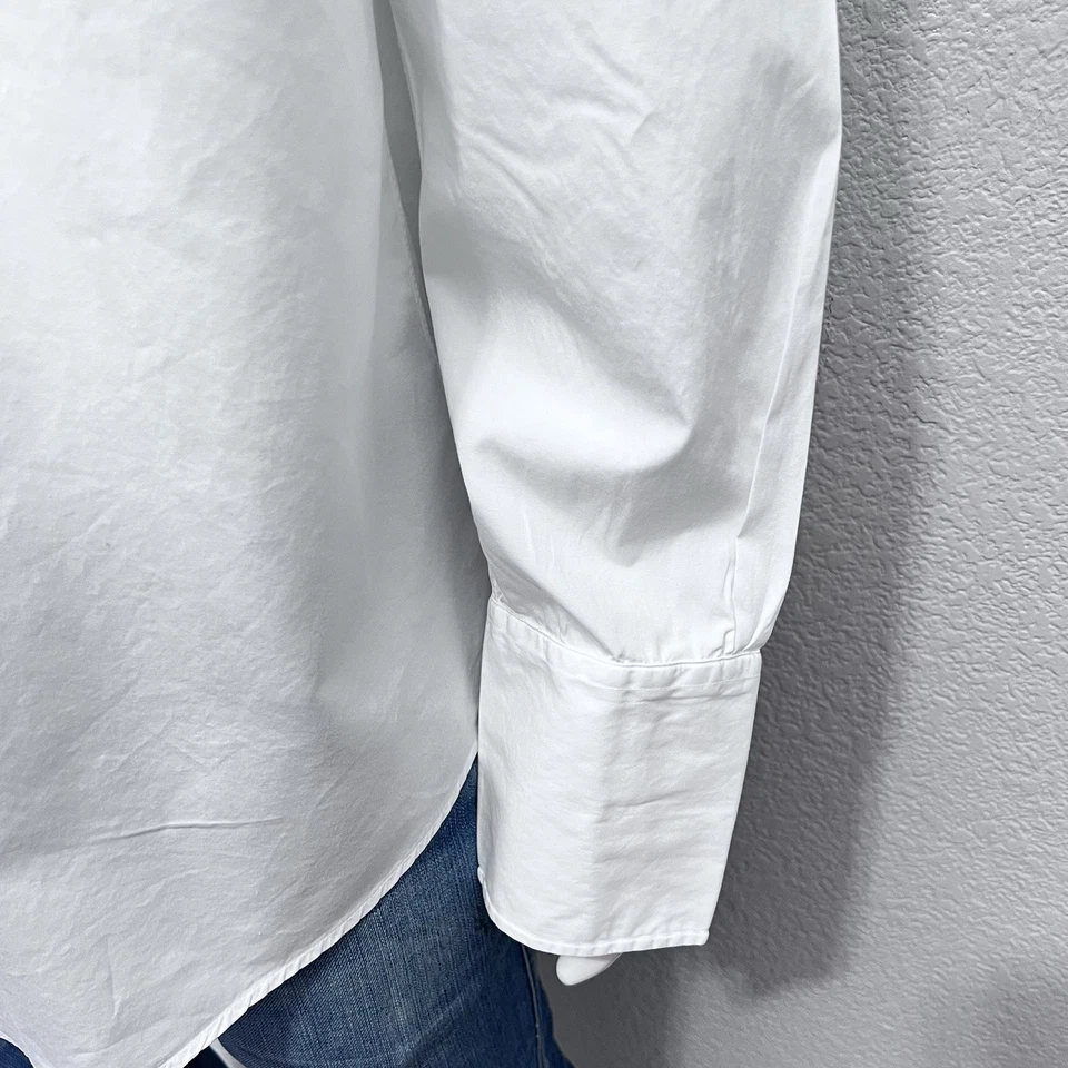 Vtg USA Brooks Brothers Men Dress Shirt 17-37 French Cuffs Classic White Cotton - Image 3 of 4