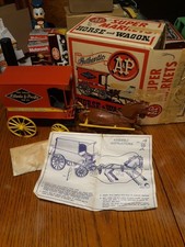 MARX A P Horse and Wagon w/ Original Box Assembly Instructions