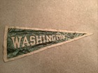 Vintage SOUTH BEND WASHINGTON HIGH SCHOOL HS INDIANA IN Green Satin Pennant 29” — photo 1