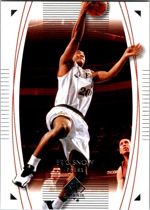 Eric Snow 65 Upper Deck SP Authentic LP Sports Card