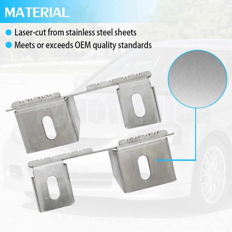 US For Acura RSX DC5 2002-2006 Front Bumper Lifts With Hardware Gap Fix Lift Kit Foto 3 de 4