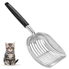Cat Litter Scoop - Sturdy Mesh Scooper,Long Handle Cat Scooper,Aluminum Alloy...