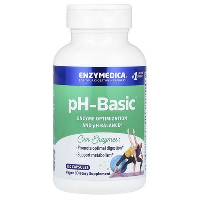 Enzymedica pH-Basic 120 Capsules Casein-Free, Dairy-Free, Egg-Free, Gluten-Free,