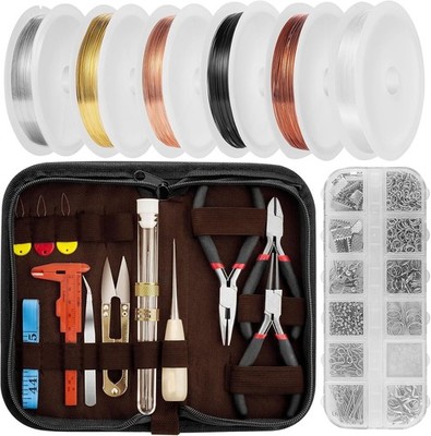 Wire Wrapping Jewelry Making Supplies Tools Kit - Including