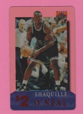 1996 Classic Clear Assets Phone Card Shaquille O'Neal $2 Card # 1 NM/MT+