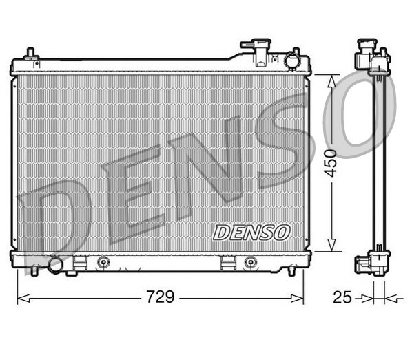 RADIATOR ENGINE COOLING DRM46100 FOR INFINITI VQ35DE 3.5L 6cyl FX - Image 5