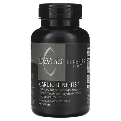 2 X DaVinci Laboratories, Benefits Line, Cardio Benefits, 90 Capsules