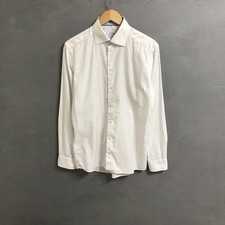 Men Eton shirt white cotton 38/M/46