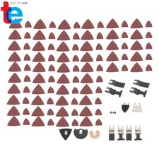 115 PCS Oscillating Tool Saw Blades  Sandpapers Cutting Wood Metal Plastics