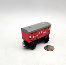 Thomas  Friends Wooden Railway Train Tank Engine 2003 Sodor Short Mail Car EUC