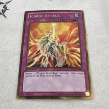 Yu-Gi-Oh! TCG Icarus Attack PGLD-EN080 Premium Gold Rare 1st Edition Trap Konami