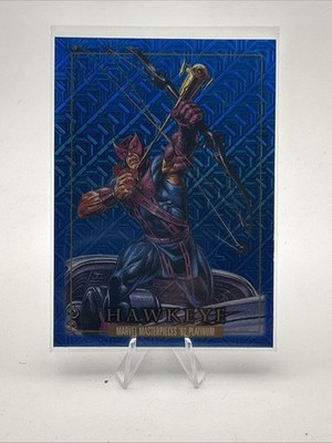 Hawkeye - 2024 Upper Deck Marvel Masterpieces '92 #34 Blue Traxx