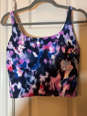 NEW Women's Old Navy Active PowerSoft Sports Bra Tank Tie Dye - Large