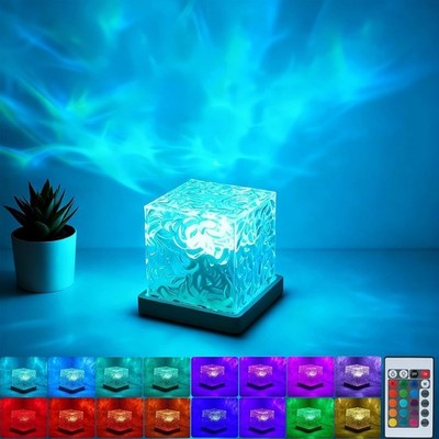 Aurora Ocean Wave Lights Projector Corded,16 Colors Changing Light Touch Dimm...