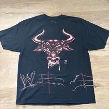 Travis Scott The Rock WWE WrestleMania 41 RARE Limited Cactus Jack T-Shirt Sz XL