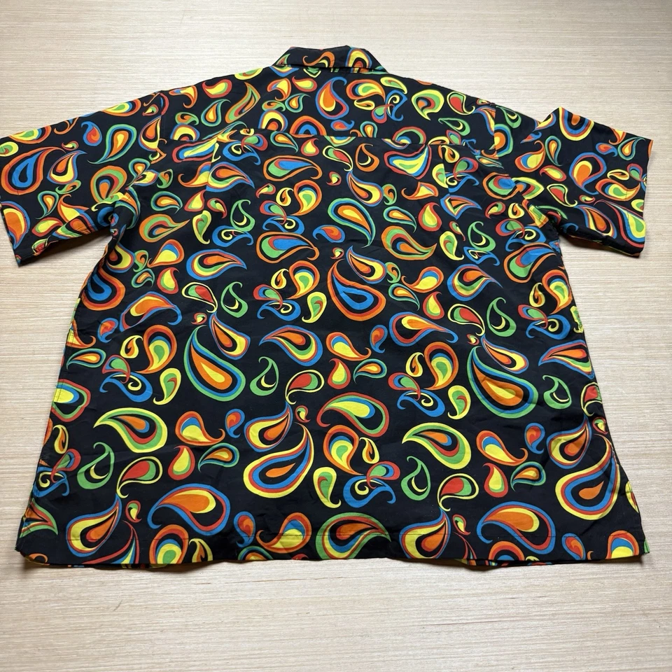Camisa De Colección Irvine Park Atomic Rockabilly Aloha XL Negra Hawaiana Aop Mod Foto 4 de 4