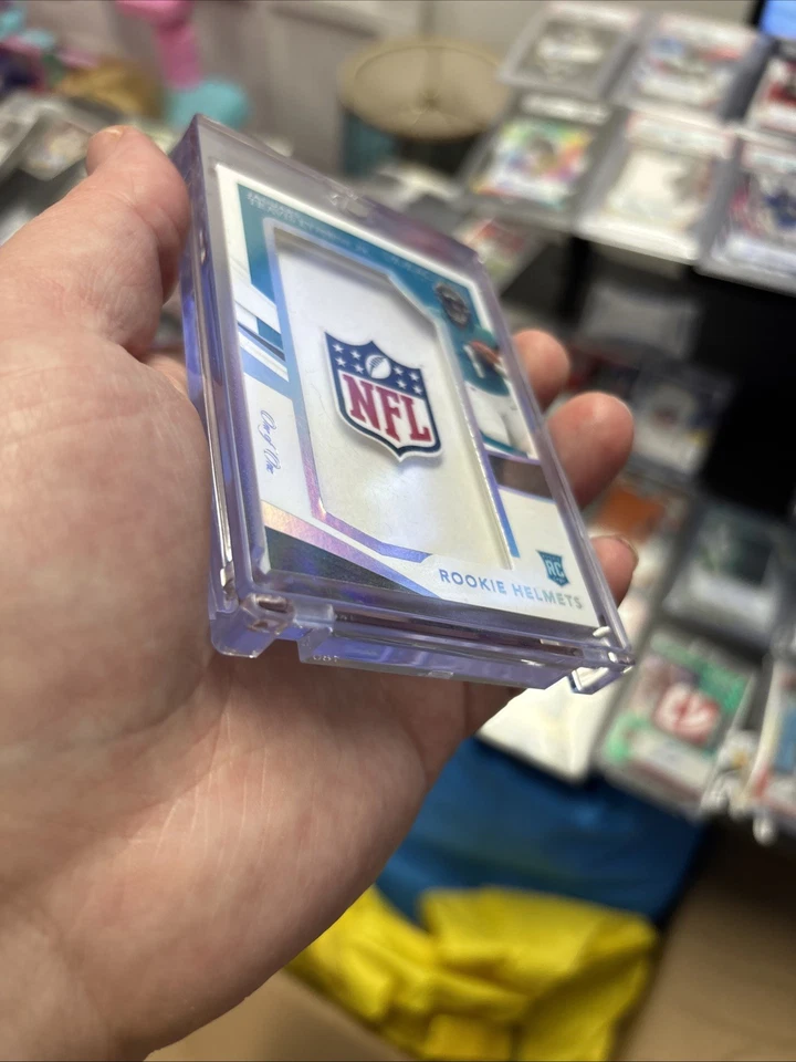 2021 Panini Immaculate Travis Etienne Jr. Rookie Helmets NFL Shield 1/1 RC - Image 3 of 4