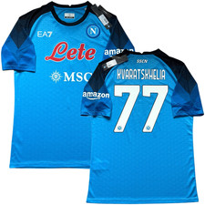 2022/23 Napoli Authentic Home Jersey #77 Kvar...