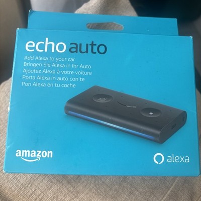 Amazon Echo Auto im Auto Smart Lautsprecher mit Alexa - Schwarz Neu 