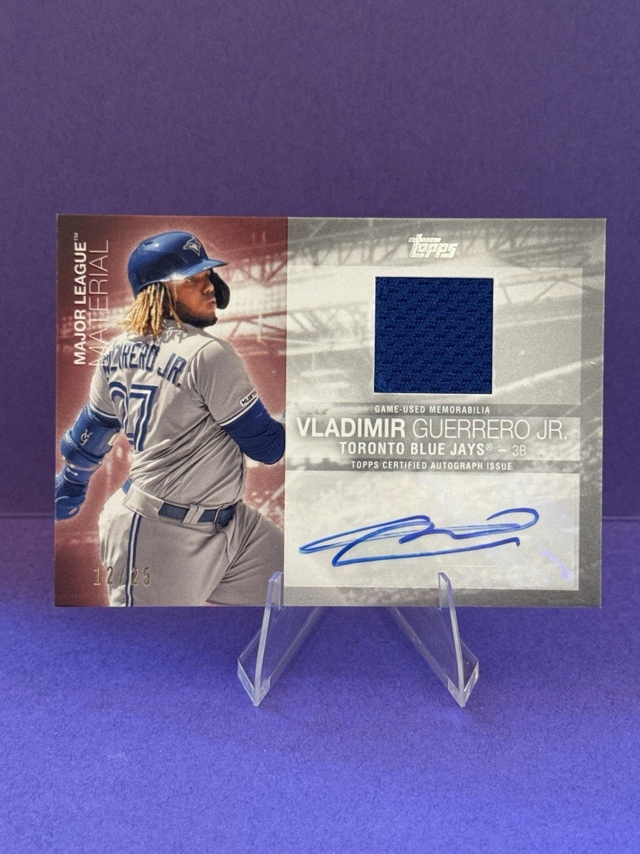 MLBカード　 vladimir guerrero jr. RC auto Vladimir Guerrero Jr 2020 Topps Series 2 Major League Material