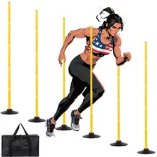 5 FT Agility Training Poles,Speed and Agility Training Equipment