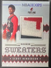 2023-24 Panini Hoops Basketball Rookie Sweaters #RSW-SCO Scoot Henderson