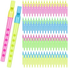 200 Pcs 6.3 Inches Soprano Recorder Bulk 6 Hole Plastic Recorders for Kids Mi...