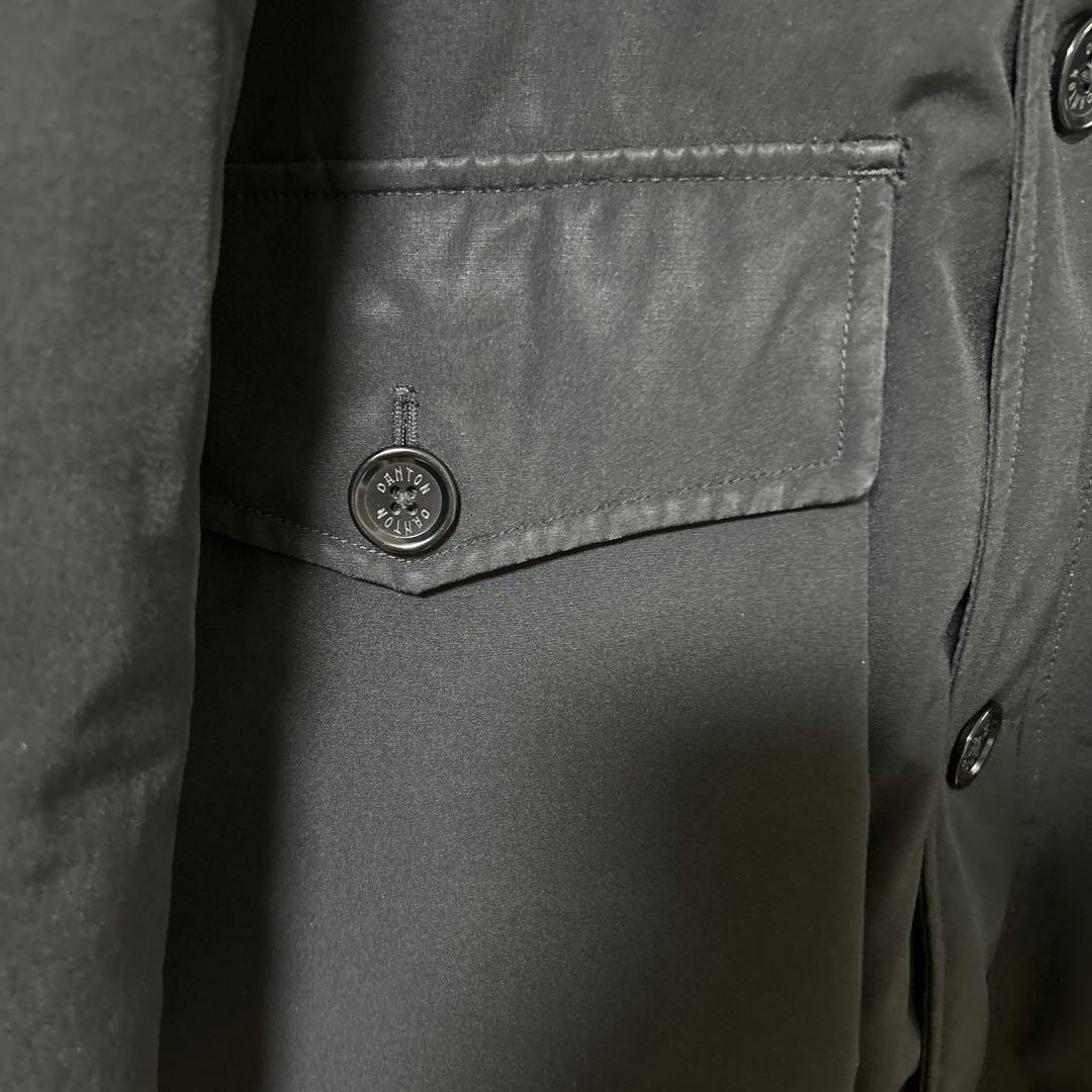 Danton Black Down Jacket size 40 with removable f… - image 3