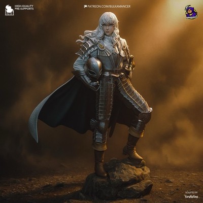 Casca Falcon of Light Edition | 1/8 Resin Sculpture | Unpainted Berserk Display