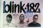 Blink-182 Hand Signed VIP Poster - 2024 One More Time Tour Barker DeLonge Hoppus