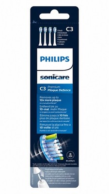4erPack Philips Sonicare C3 Premium Plaque Bürstenköpfe Schallzahnbürste Weiß