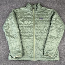 Patagonia Nano Puff Jacket Mens XL Green Puffer Midlayer Full Zip