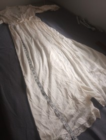 Pinehurst Lingerie S Cream Wedding Silky Nylon Lace Victorian 50s Coquette VTG 