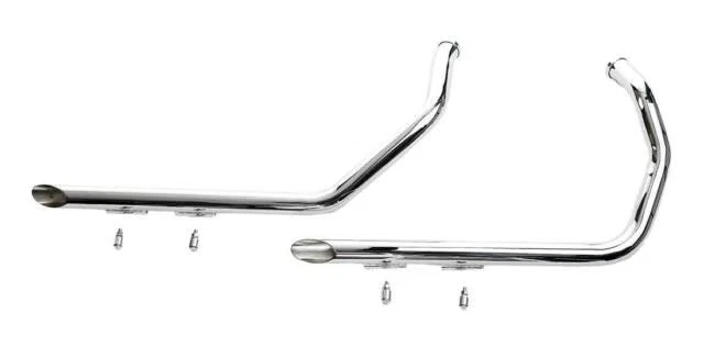 Paughco 1 3/4 pol. Cachimbos esportivos - 40 pol. - Motocicleta de rua cromada - Imagem 3 de 4